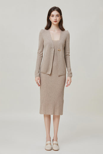 Sylphide | Delilah Stretch Wool Dress and Cardigan Set